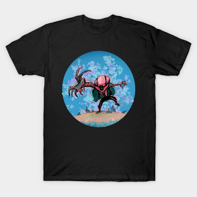 Crazy Robot T-Shirt by THERENDERSHOW